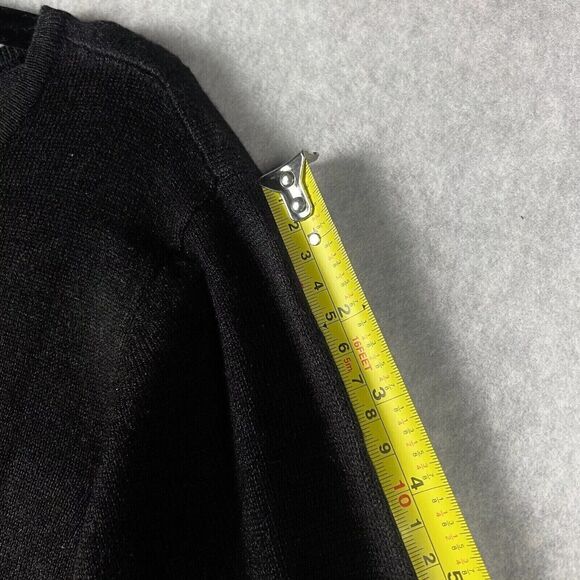 Zuda Sweater Womens Medium Black Ecovero Crossback Loungewear Minimalist - Picture 10 of 13